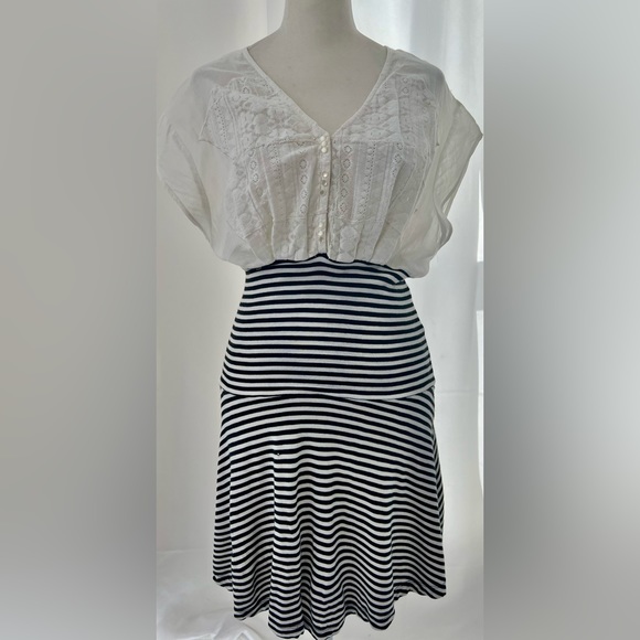 VTG FREE PEOPLE Y2K striped DRESS - Picture 1 of 7